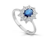 Anello PG Gioielli Donna Empire in Oro bianco Zaffiro 1.11 Ct ANEMPIRE/3Z - ANEMPIRE/3Z